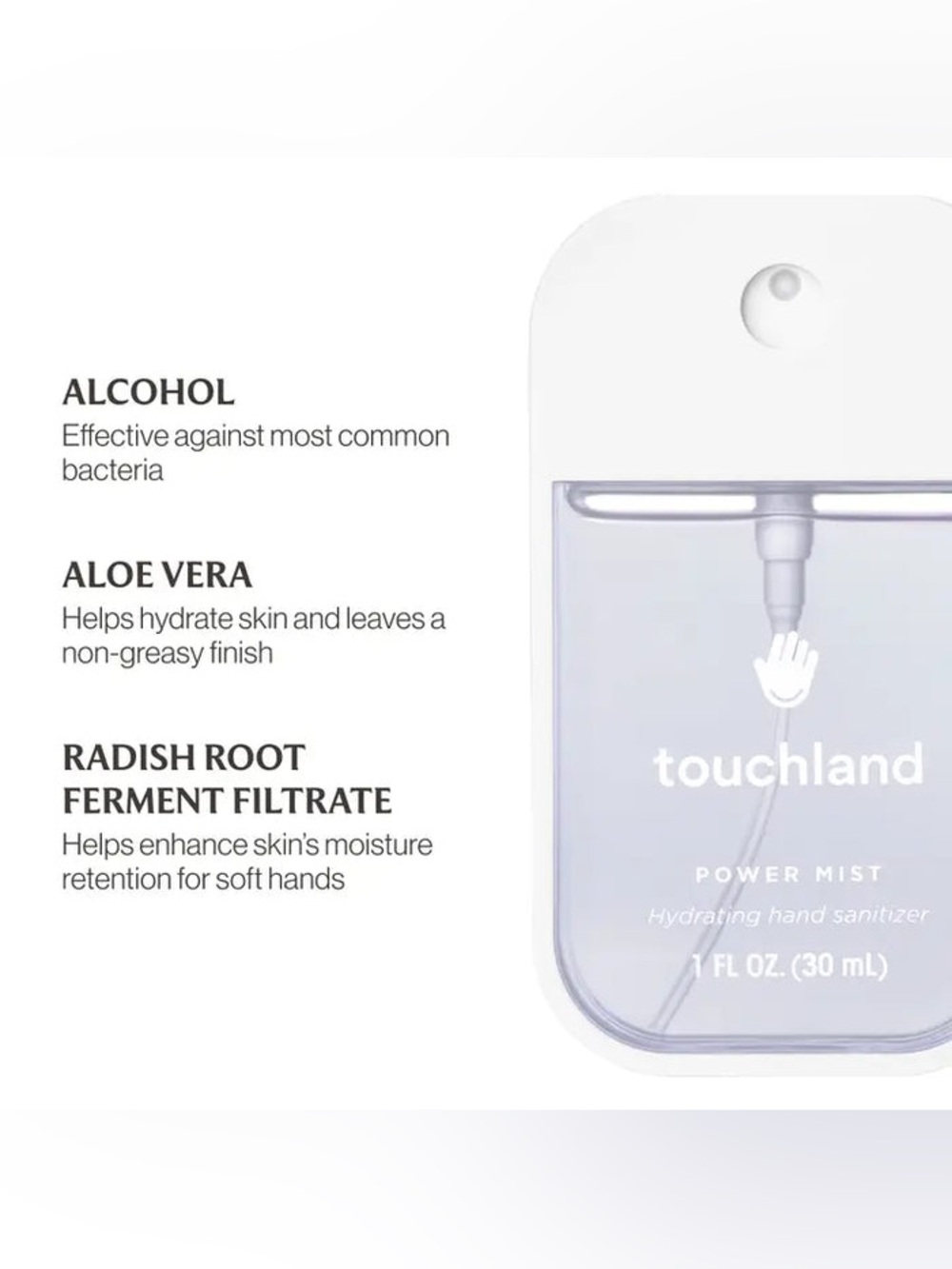 Touchland Power Mist Hydrating Hand Sanitizer in the "Beach Coco" scent NWT/ NIP - Picture 4 of 5